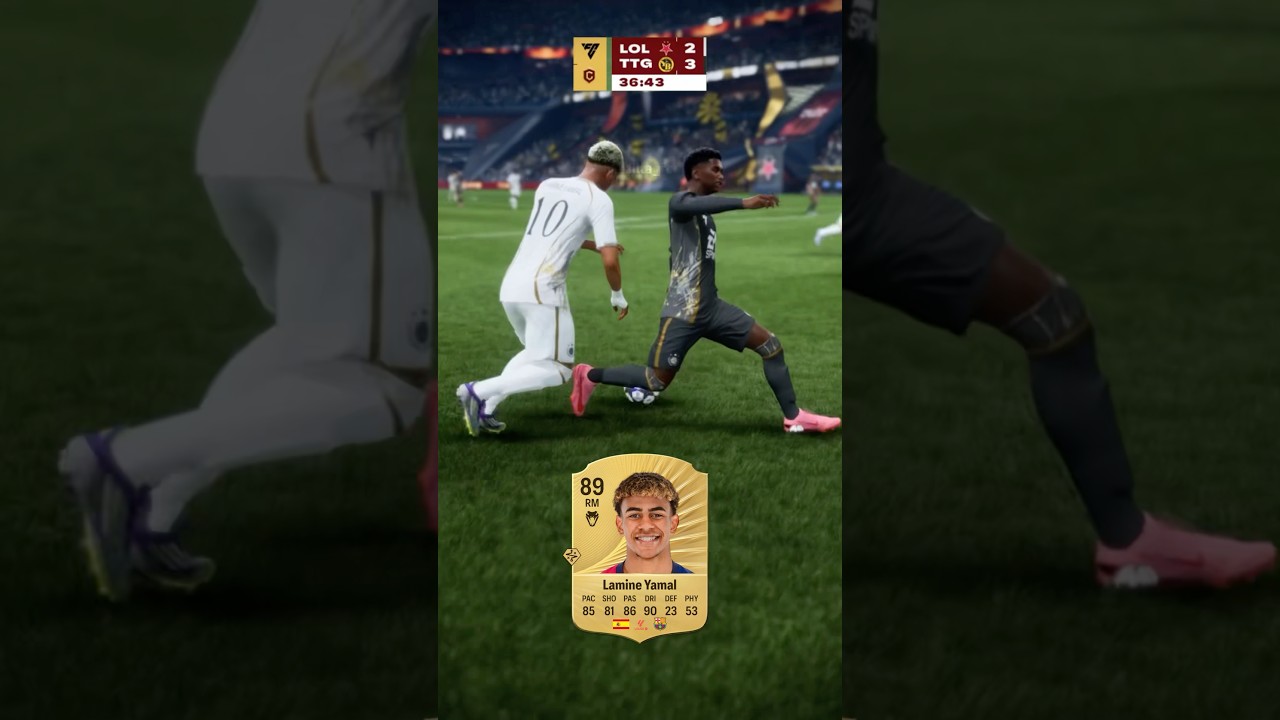 Yamal waka waka nutmegs Nuno Mendes in FUT Champs 💀 