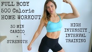 30 Min HIIT Workout for Strength & Fat Loss | 500 Calorie burn