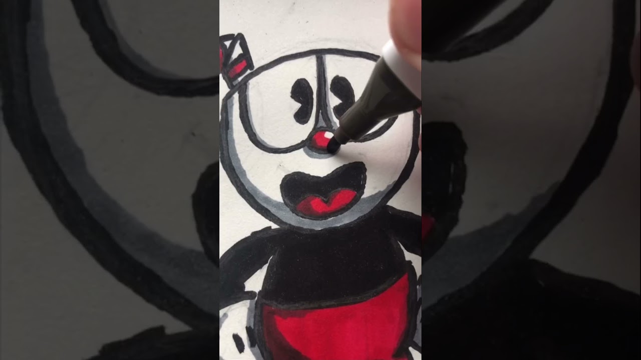 Drawing Cuphead 