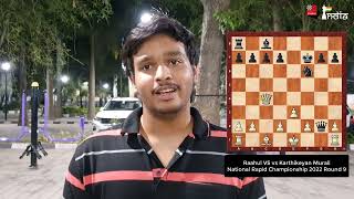 IM Raahul VS beats 3 GMs to finish 3rd at National Rapid 2022