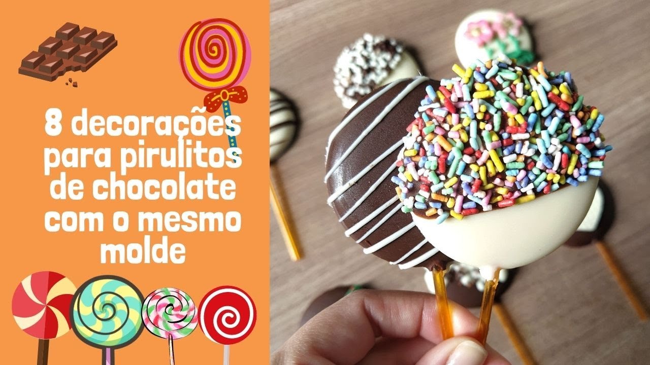 𝟖 𝐝𝐞𝐜𝐨𝐫𝐚çõ𝐞𝐬 𝐝𝐢𝐟𝐞𝐫𝐞𝐧𝐭𝐞𝐬 𝐩𝐚𝐫𝐚 𝐩𝐢𝐫𝐮𝐥𝐢𝐭𝐨𝐬 𝐝𝐞 𝐜𝐡𝐨𝐜𝐨𝐥𝐚𝐭𝐞 𝐜𝐨𝐦 𝐨 𝐦𝐞𝐬𝐦𝐨 𝐦𝐨𝐥𝐝𝐞