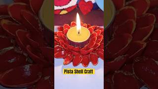 Diy Pista Shell Candle Holder#shortsviral #shorts #diy #pista #candle #crafterkavya @CrafterKavya