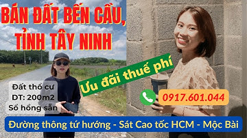 Bán đất ngộp tại Bến Cầu, Tây Ninh chỉ 8xx Triệu - Đường QH nhựa thông tứ hướng-Ưu đãi thuế phí