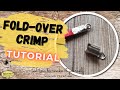 How to use a fold over crimp cord end - jewelry making tutorial - Minimo Creation