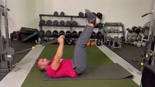 Cable Leg Raise And Reverse Crunch