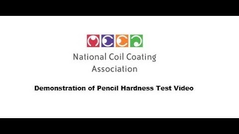 NCCA Demonstration of Pencil Hardness Test