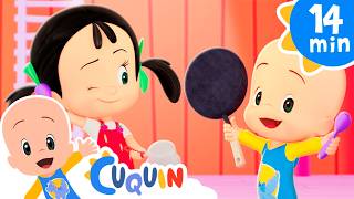 Cuquin, quiet please | Hickory Dickory Dock | Funny Kids songs | Cleo y Cuquín screenshot 2
