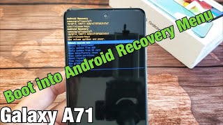 Galaxy A71: How to Boot into Android Recovery Menu screenshot 4