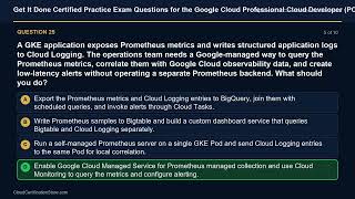 Get It Done Certified Google Cloud Pro Cloud Developer (PCD) | Exam Q&A | Episode 3 (Q21-30)