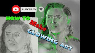 How to make glowing art in ibis paint x app tutorial screenshot 4