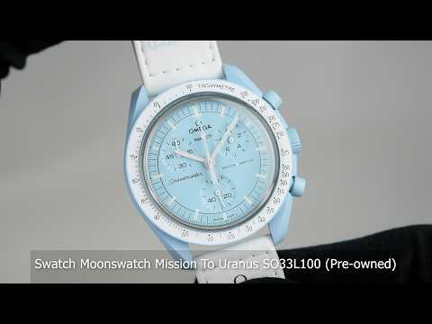 Swatch Moonswatch Mission To Uranus SO33L100 (Pre-owned) - YouTube