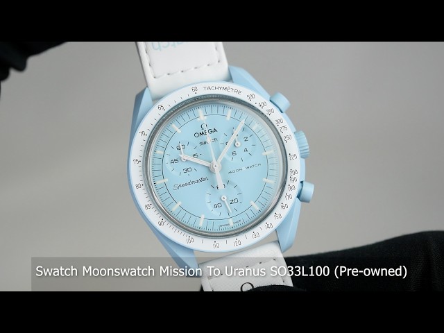 Swatch Moonswatch Mission To Uranus SO33L100 (Pre-owned) - YouTube