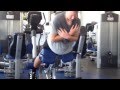 Young handball goalkeeper training for strength and endurance
