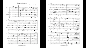 Tango de Amor for brass quintet, by Julian Santos/arr. by Ernesto Herrera