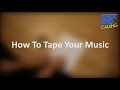How To Tape Your Audition Music - West End Calling