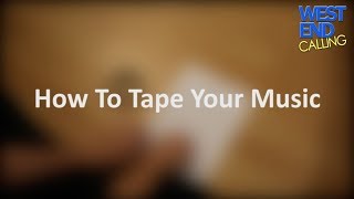 How To Tape Your Audition Music - West End Calling screenshot 5