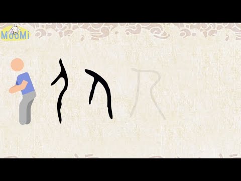 Chinese Character Evolution and Strokes 汉字演变+笔画 | 人ren / people, person ...