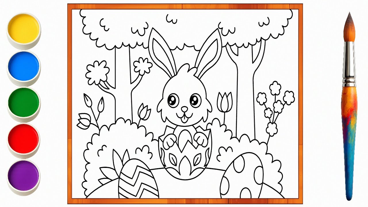 Aesthetic Coloring Video to Soothe Your Heart and Mind | Eggs In The Forest