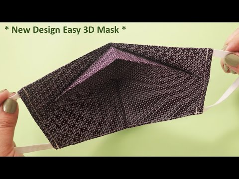 Very Easy 3D Face Mask Sewing Tutorial with Filter, No Fog on Glasses ...