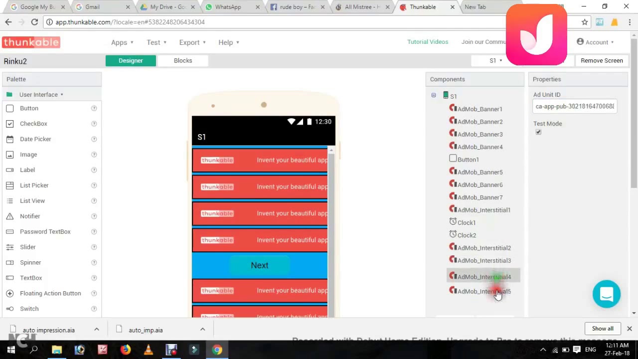2 minute me auto impression App Kaise Banaye ! auto impression ads App.