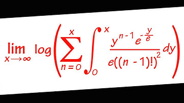 Integral, limit, infinite series, log, factorial all in one calculus problem