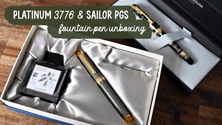 Platinum 3776 Century Ishigaki & Sailor Pro Gear Slim Manyo Nuts | Fountain Pen Unboxing