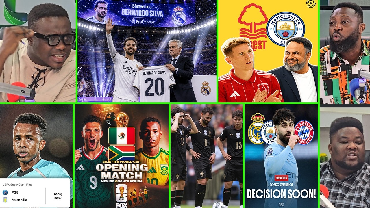 ANALYSIS.. 90M OR MORE FOR BARCA/MADRID TARGET, B.SILVA T MADRID, ELLIOT ANDERSON, MEXICO VS SOUTH