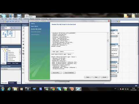 how to convert eer model to data base on workbench