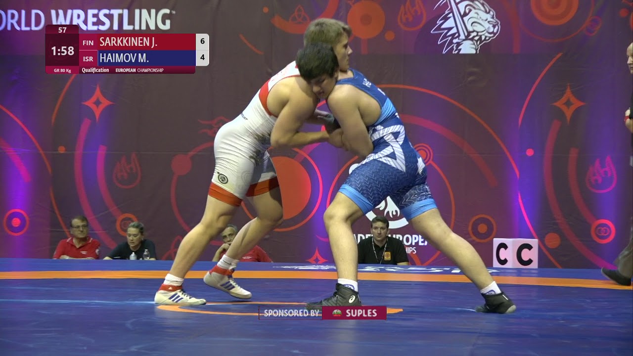 Qual. GR - 80 kg: J. SARKKINEN (FIN) v. M. HAIMOV (ISR)