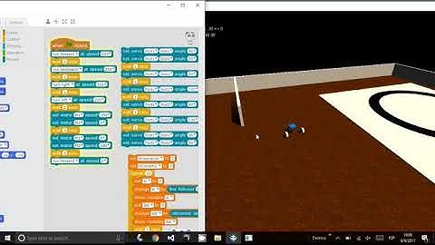 mBot simulator 1, testing both programs connection
