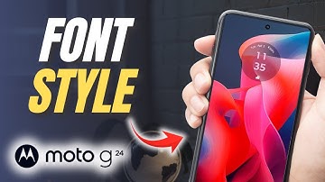 Motorola Moto G24 How to change font style