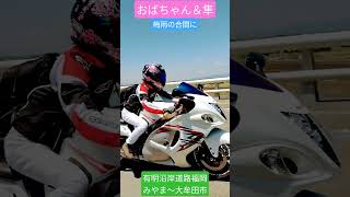 梅雨の合間に。福岡県大牟田市 #gsx1300r #automobile #ツーリング #中年 #ハヤブサおばちゃん#隼おばちゃん