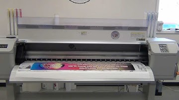 Graphic Resource Systems Mutoh ValueJet 1638 Printing at 1,012 SFPH !!