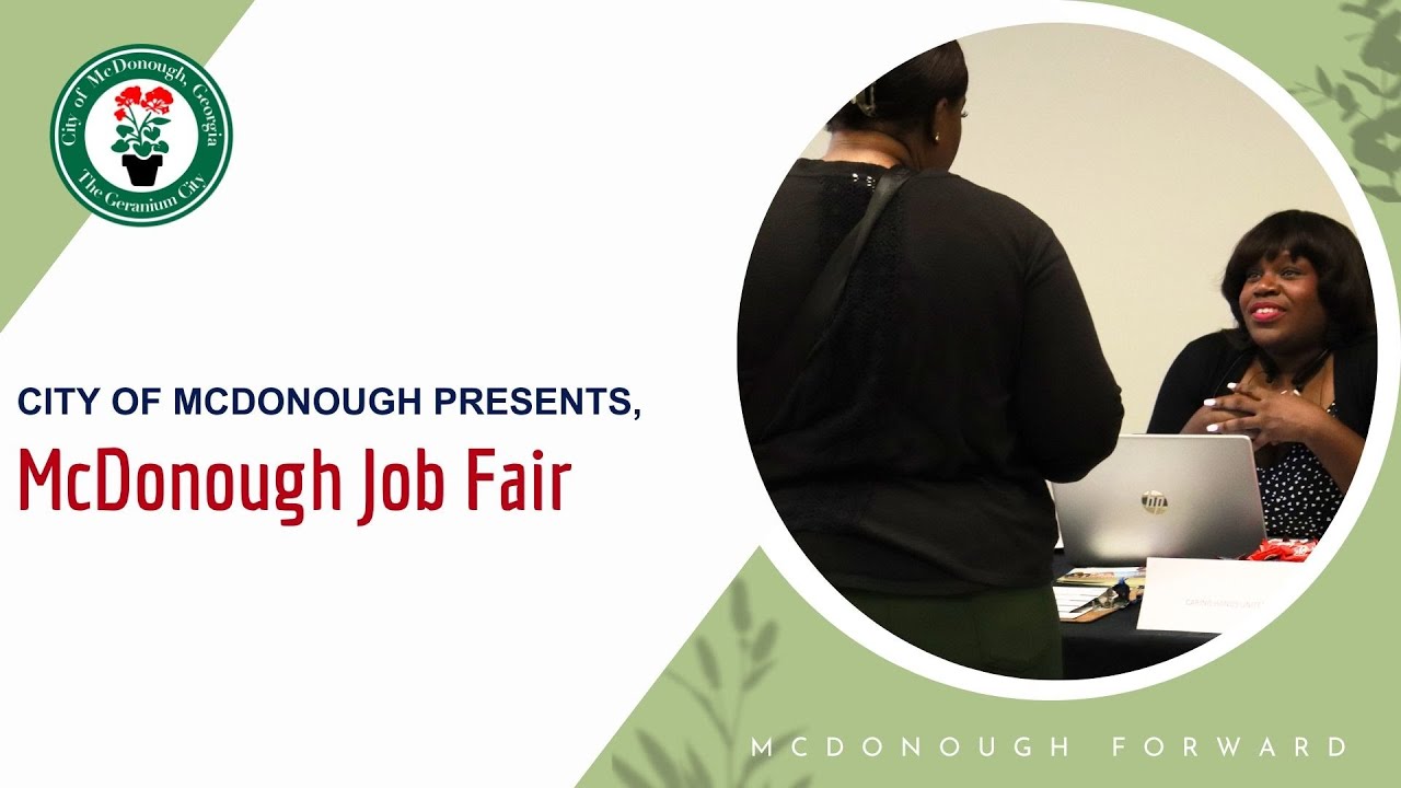 City of McDonough McDonough Job Fair YouTube