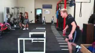 Jim Adams - 36 inch Single Leg Single Response Box Jump