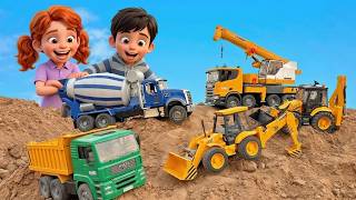 🚧 Big Construction Vehicles for Kids 🚜 | Learn Heavy Equipment Names #kidslearning #phonicssong