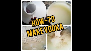 Making vodka from a Ukrainian recipe part 1#homebrew #makevodka #vodka #distillingvodka