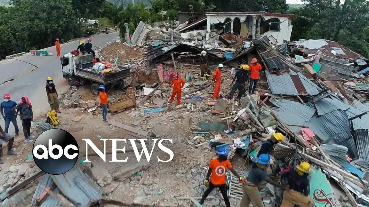 Tropical depression hampers search and rescue efforts after Haiti earthquake