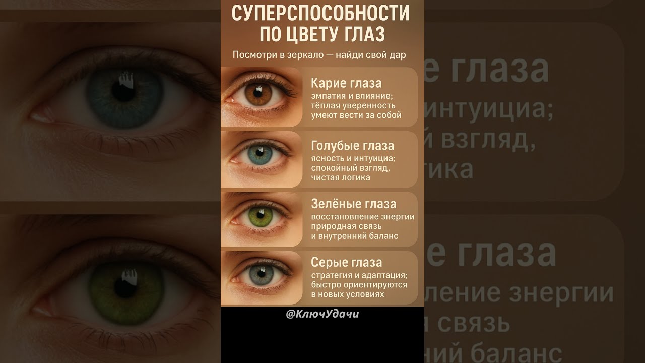 какие супер способности по цвету глаз