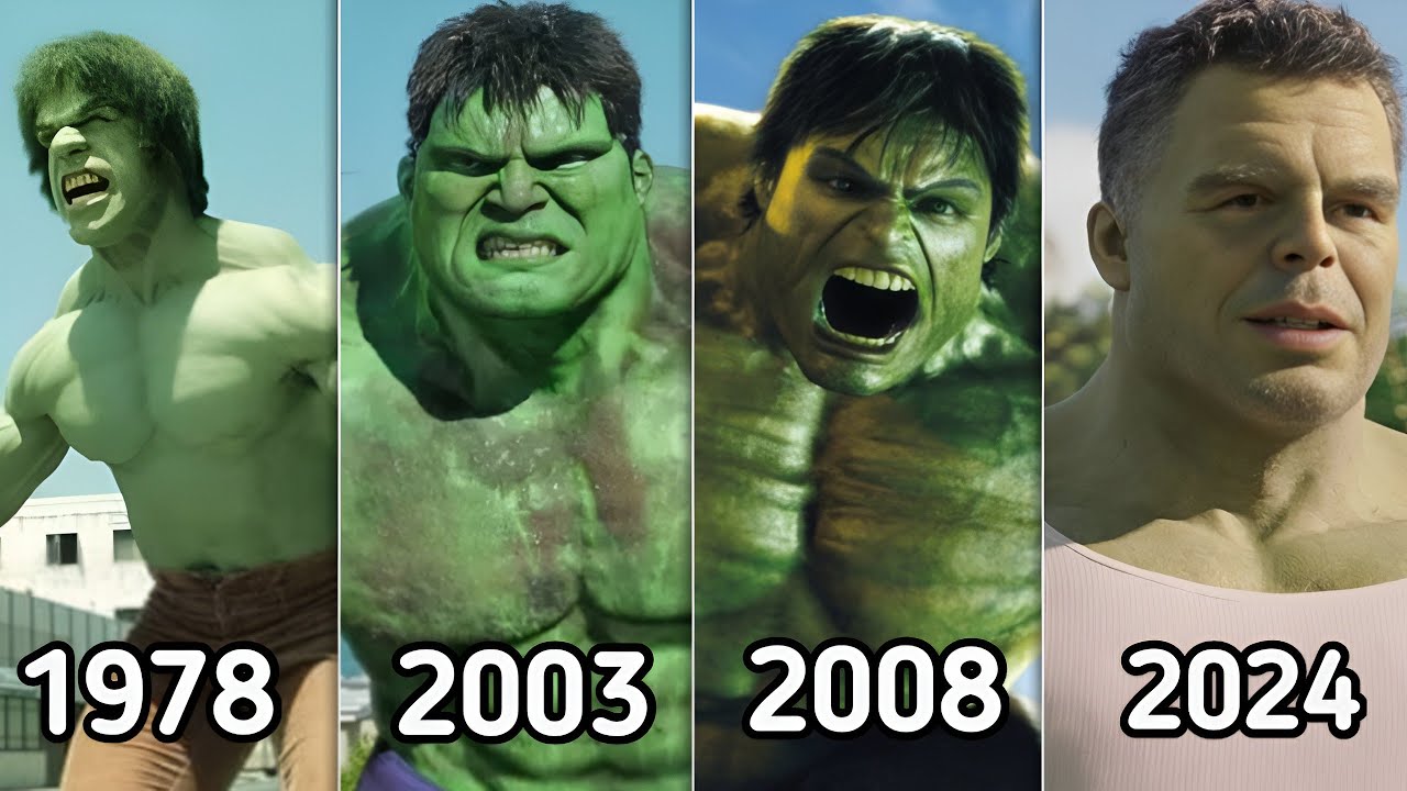 Evolution of The Hulk in Live Action Movies Explained in 8 Minutes.
