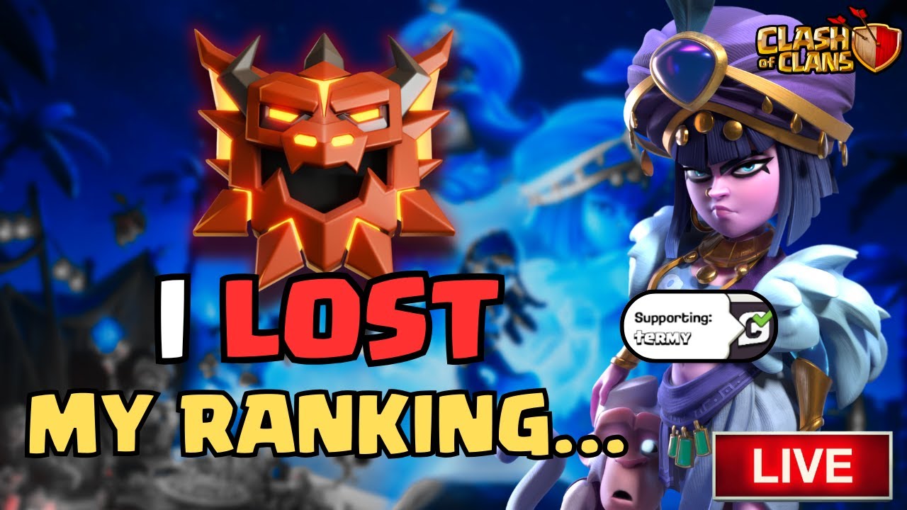 I LOST MY TOP RANKING IN LEGEND LEAGUE... TIME TO SWITCH ARMIES! (Clash Of Clans LIVE) - Vertical