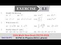 Class 10th Math New Book Exercise 1.1 | 10th Class Math Exercise 1.1 | 10 Math Ex 1.1 | PECTA