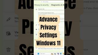 Stop Windows 11 Data Collection: Advanced Privacy Settings