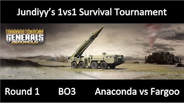 Zero Hour 1vs1 Survival Tournament Round 1 Anaconda vs Fargoo Command and Conquer Generals