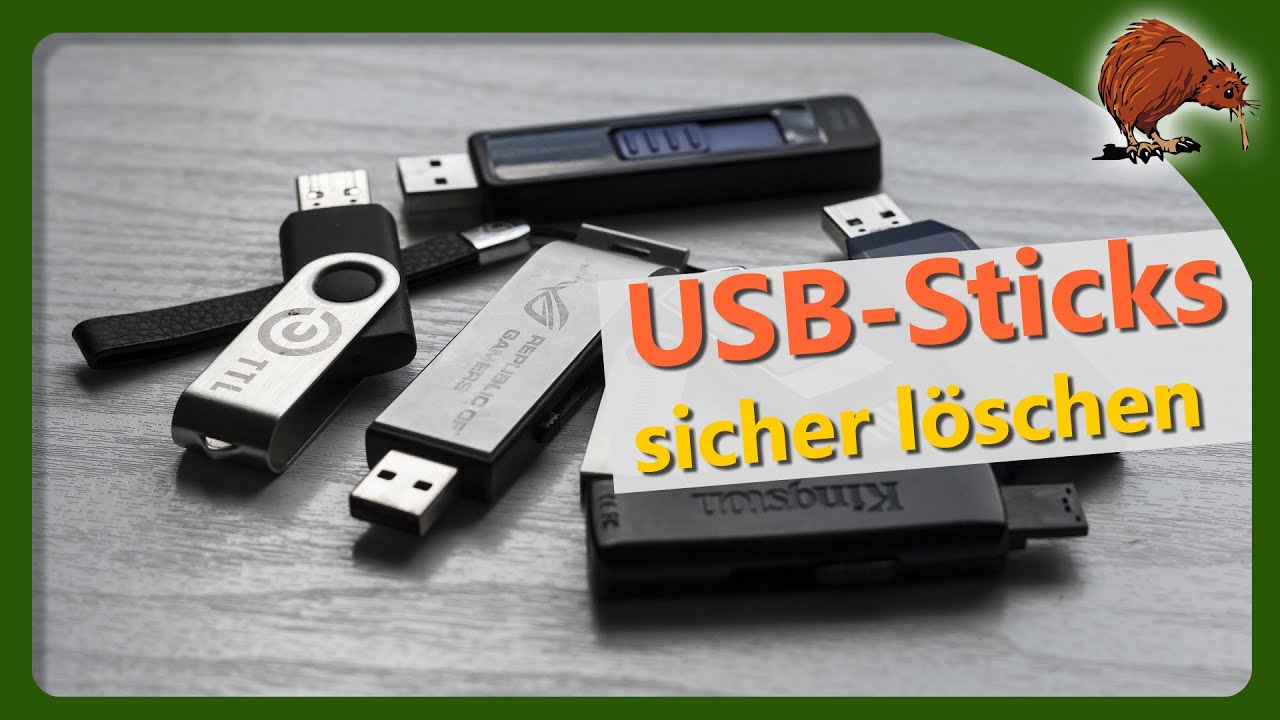 Udvidelse Gå ud Pigment Anleitung: USB-Stick sicher löschen - YouTube