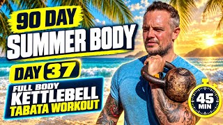 37: Fat Burning KETTLEBELL TABATA Workout + AB Finisher