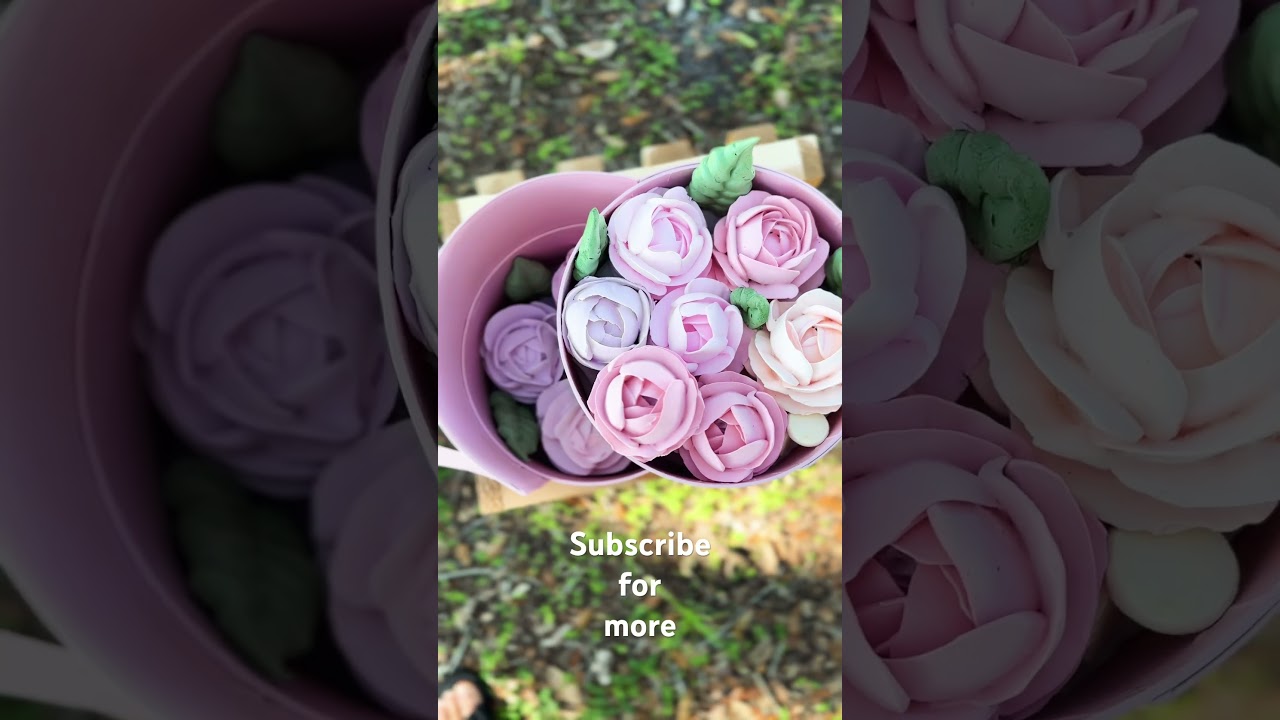 Take a bite to be on cloud 9 Edible dessert flowers 🌸 