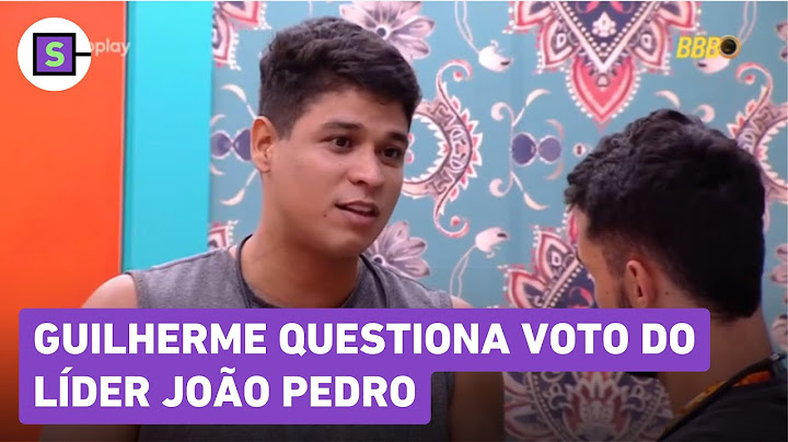 BBB 25: Guilherme questiona voto do líder João Pedro