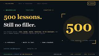 500 Lessons. Still No Filler. — Now It's a Reference.