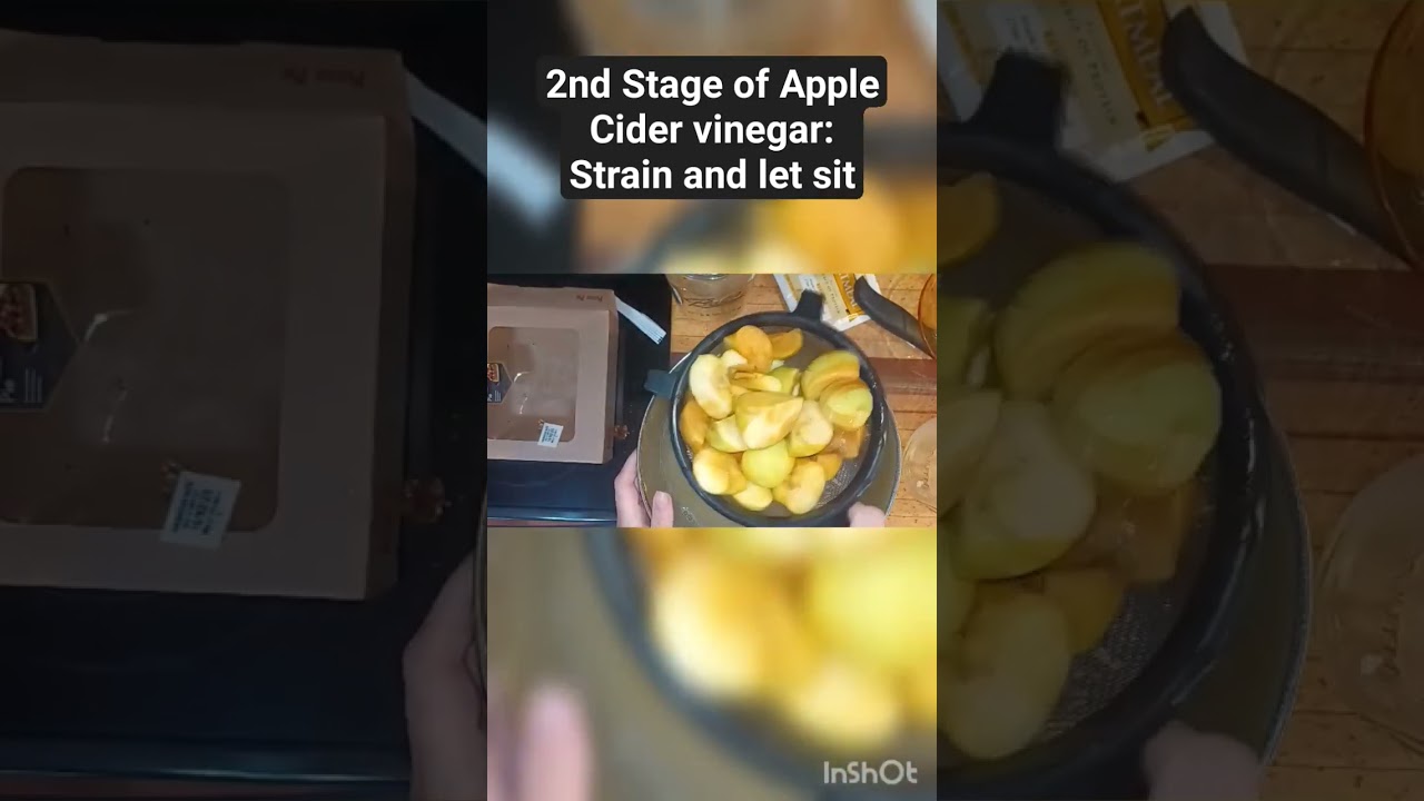 2nd Stage of Apple Cider vinegar: After 2 weeks strain and let sit for 4 months